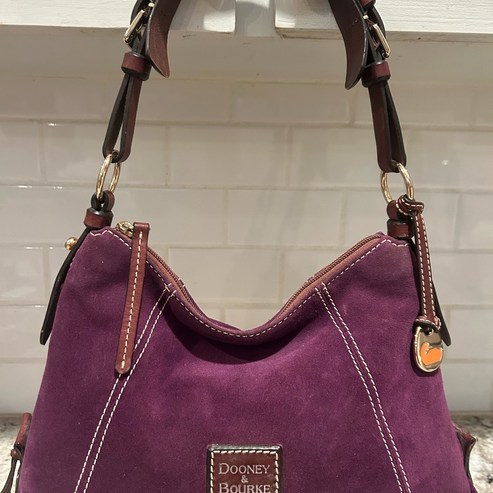 Dooney & Bourke Purple Suede Women's Bag
